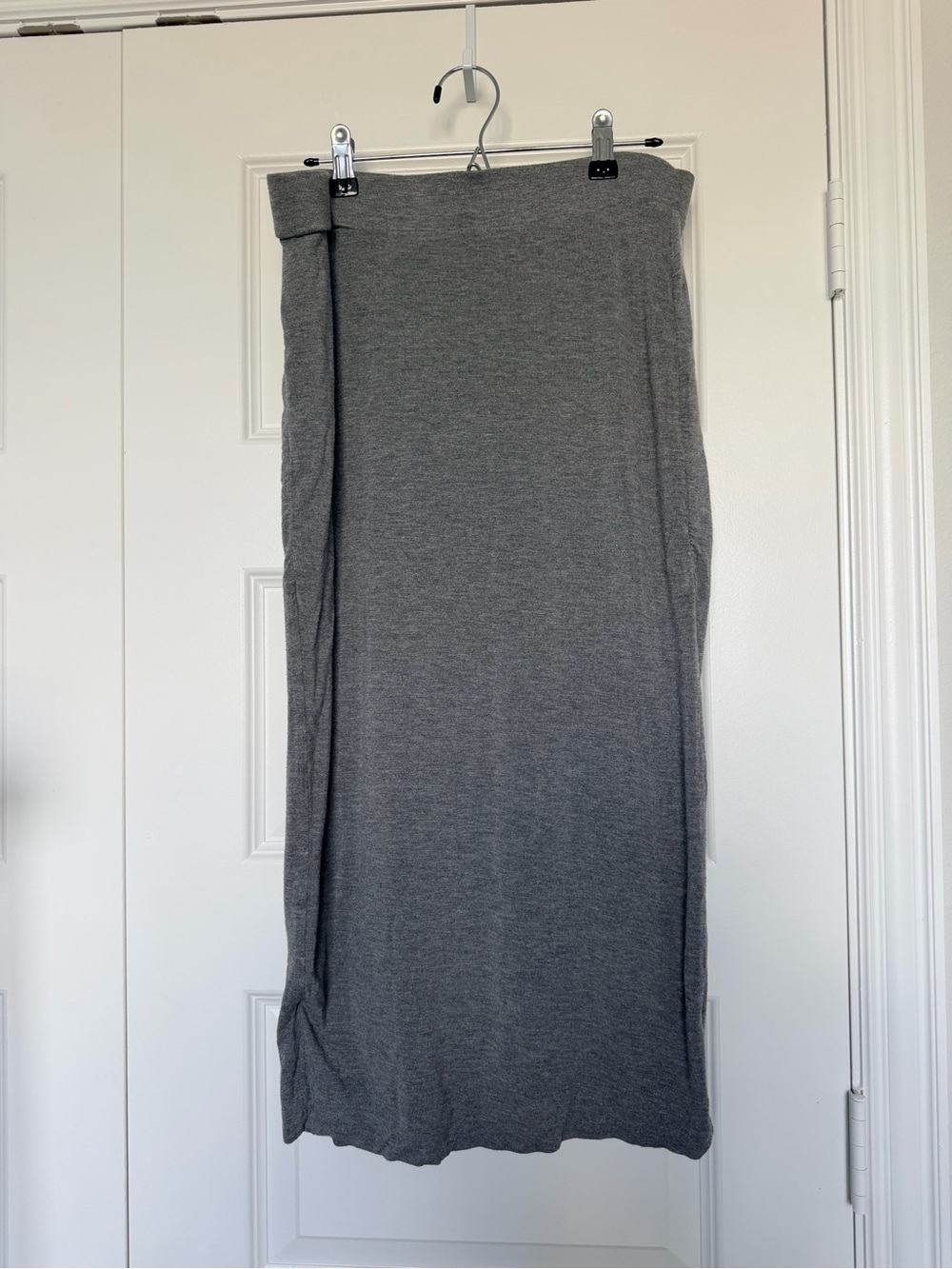 Banana Republic Heather Gray Knit Maxi Skirt